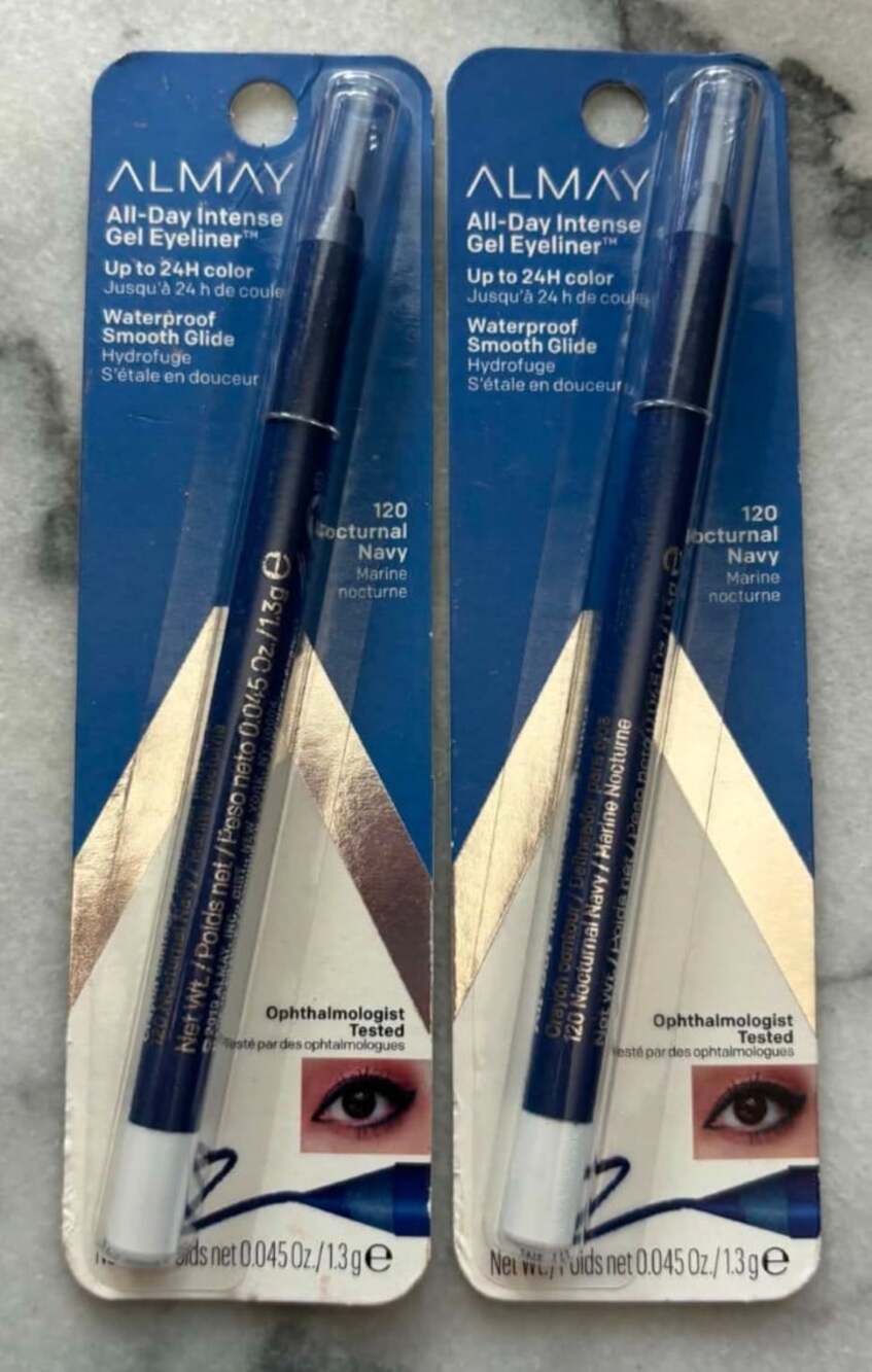 Almay All Day Intense Gel Eyeliner 120 Nocturnal Navy Lot of 2